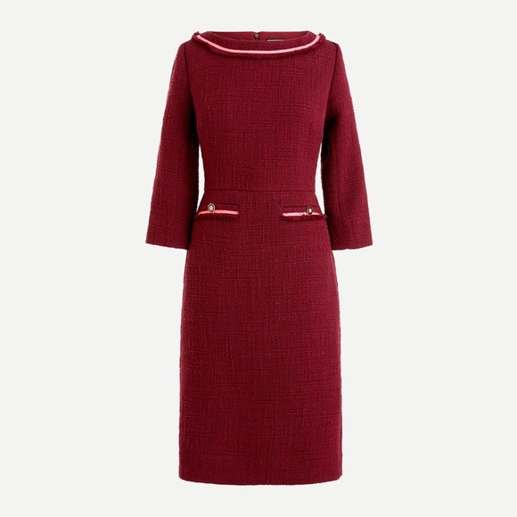 J. Crew Dresses & Skirts - J. Crew Boatneck sheath dress in textured tweed Size 22